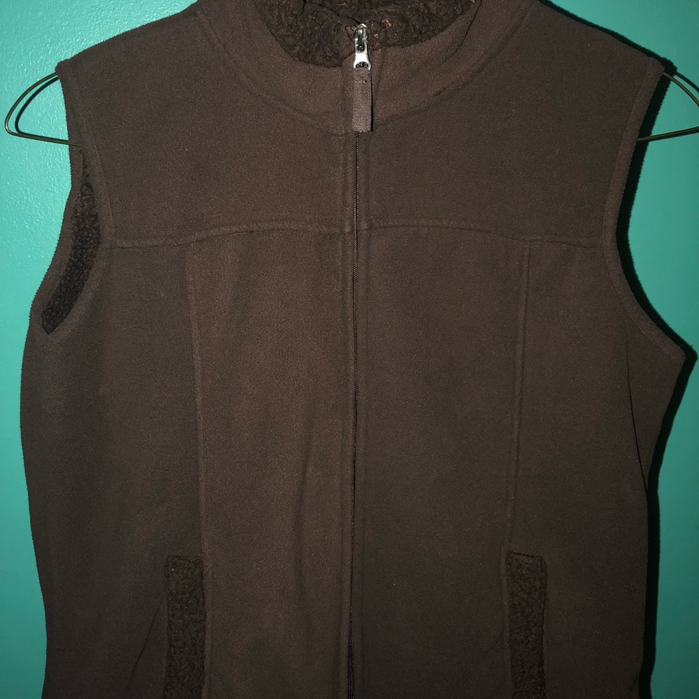 Brown Fuzzy Vest